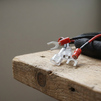 Adaptor Konektor Kabel Elektronik 2 Pin Tembaga Berlapis Timah dengan Selubung PBT/PVC 12V Panjang Dapat Disesuaikan PTFE/Nylon SHANYOU