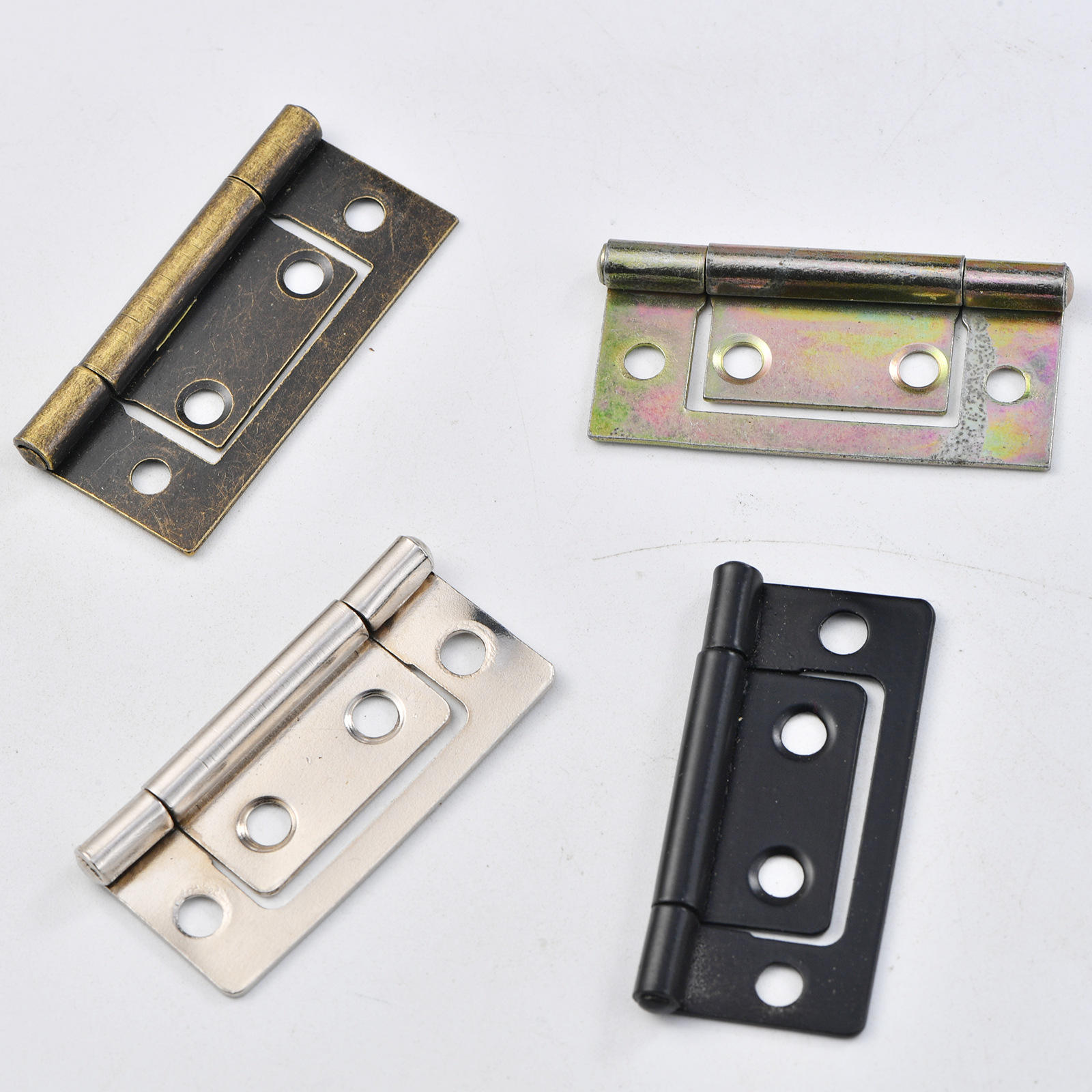 Brass, Black, Silver