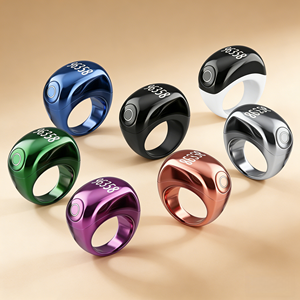 Bague connectée Tasbih Zikr musulmane numérique étanche avec horloge LED et compteur Tasbih - Product Image 1