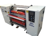 Machine de découpe et de rembobinage de rouleaux de papier thermique de petite largeur avec certification CE