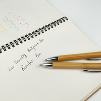 Bolígrafo Creativo de Bambú con Diseño de Animal, Punta de 1.0 mm, Personalizable con Logotipo Grabado con Láser, Ideal para Regalo y Promoción
