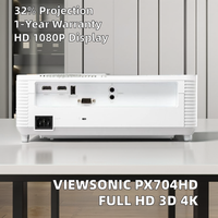 Projecteur DLP ViewSonic PX704HD 1080P Full HD, luminosité 4000 ANSI lumens, pour cinéma maison et usage professionnel