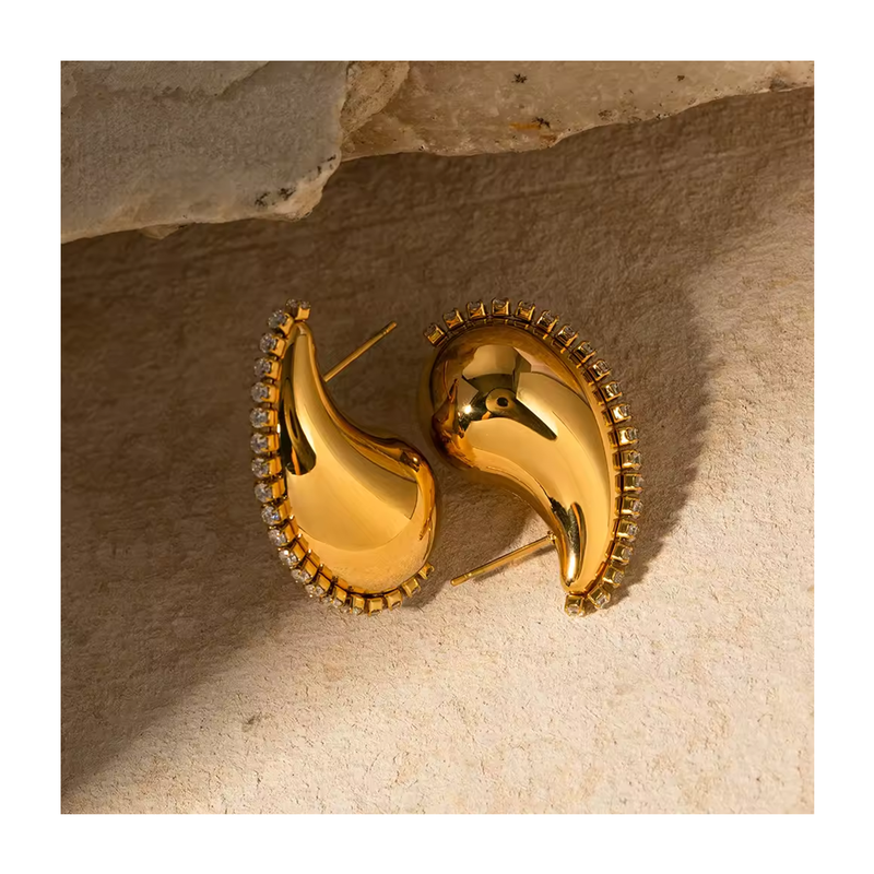 XIXI Highly Polished Real 18k Gold