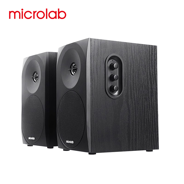 Professional Studio Bookshelf Stereo Portable Active Speaker Monitor Deep Bass for Home Theatre Wooden Cabinet 2.0 Channel B70