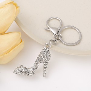 Hochhackiger Schuh Schlüsselanhänger Großhandel Strass Metallanhänger Taschenanhänger Geschenk für Frauen - Product Image 1