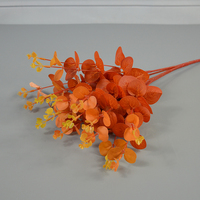 Nouveau Produit Idées Artificielle 16 Fourchettes Eucalyptus Blanc Eucalyptus Bouquet Bouquet Feuilles Tiges Soie Mariage Décoration de La Maison