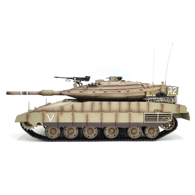 HOSHI Heng Long 3958-1 RC Tank 1/16 IDF Merkava Main Battle Tank Toys  TK-7.0 Remote Control Model