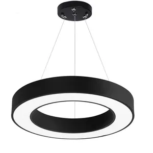Lampe Led suspendue circulaire avec télécommande, forme circulaire, luminaire décoratif d'intérieur, idéal pour un bureau