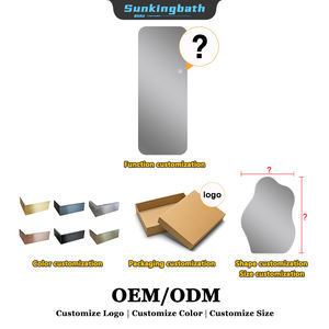 Specchio intelligente retroilluminato full dressing specchio lungo senza cornice rettangolare montato a parete grande specchio lungo intelligente a figura intera con luce a LED - Product Image 2