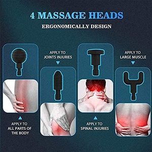 ปืนนวดไฟฟ้าแบบใช้ระบบสัมผัสเครื่องนวดไฟฟ้าแบบไร้สายใช้เนื้อเยื่อลึกขนาดเล็ก - Product Image 3