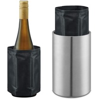 PURPLESEVEN 1.6L Double Paroi Isolé En Acier Inoxydable Refroidisseur De Vin Seau Champagne Bière Bouteille Refroidisseur Seau À Glace avec Sac De Glace