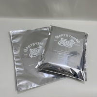 Sacs d'expédition en aluminium argenté avec logo personnalisé, fermeture robuste, résistants à l'humidité, auto-adhésifs, pour courrier express