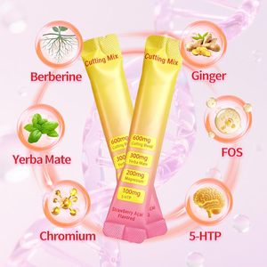 Tendencia <span class=keywords><strong>TikTok</strong></span> 2026: Mezcla Instantánea en Polvo de Berberina HCL, Yerba Mate, 5-HTP y Magnesio, Bebida Energética Adelgazante en Sobres - Product Image 3