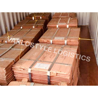 Cathodes de cuivre en pack économique, plaques de Cu 99,99 %, cuivre électrolytique de haute pureté C10100, cuivre pur, 125 kg/pièce, origine ZM