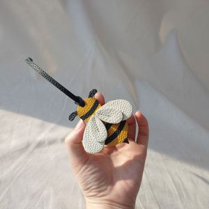 YYHoney Bee PU Leather <b>Bag</b> <b>Charm</b> Cute Fashion Animal Purse <b>Charms</b> Stylish Leather Bee <b>Bag</b> <b>Charm</b> for Gifts - Product Image 1