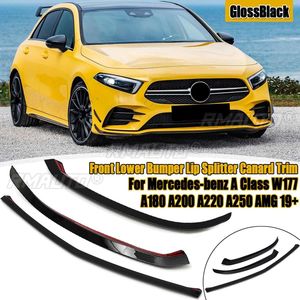 Alerón Delantero Inferior para Mercedes-Benz Clase A W177 A180 A200 A220 A250 AMG 2019 2020 2021+ - Product Image 1