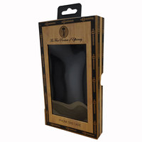 Boîte de papier carton magnétique coque de téléphone portable avec logo personnalisé boîte cadeau d'emballage électronique avec fenêtre transparente ouverte