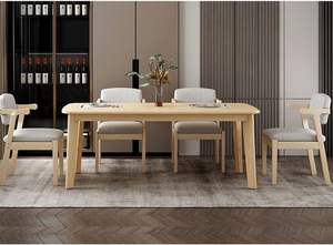 Chaise de salle à manger en <span class=keywords><strong>tissu</strong></span> au design élégant et moderne italien, pieds en bois massif, dossier souple, accoudoirs créatifs pour salon, hôtel - Product Image 5