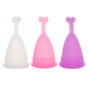 Yueyue menstruation féminine coupe menstruelle réutilisable confortablement utiliser lavable Silicone période tasses femmes facile à nettoyer - Product Image 6