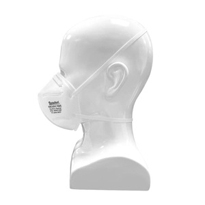 Masque anti-poussière jetable approuvé NIOSH <span class=keywords><strong>CDC</strong></span> EN149, pliable, en tissu melt-blown, avec pince-nez réglable, 4 couches, protection contre la poussière - Product Image 4