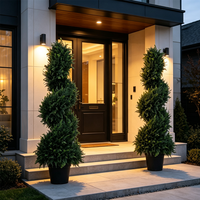 Arbre artificiel en buis en spirale, plante verte torsadée en pot pour la décoration intérieure et extérieure, hôtels, villas, centres commerciaux, aménagement paysager