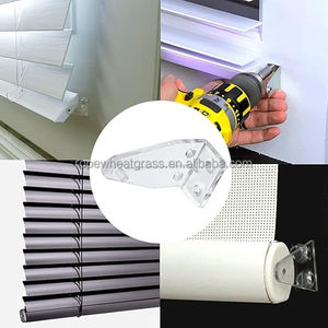 Support de fixation moderne en plastique pour rails inférieurs de stores, clips transparents en PC pour stores en faux bois, stores plissés, stores cellulaires - Product Image 4