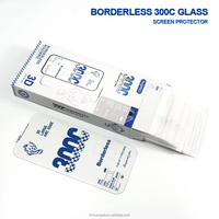 Protection d'écran en verre trempé antistatique transparent à bords incurvés 300C sans bordure pour iPhone Xs Pro Max
