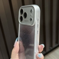 Coque de protection antichoc en TPU avec paillettes pour iPhone 17 16 Pro Max, protection d'appareil photo intégrée, vente en gros