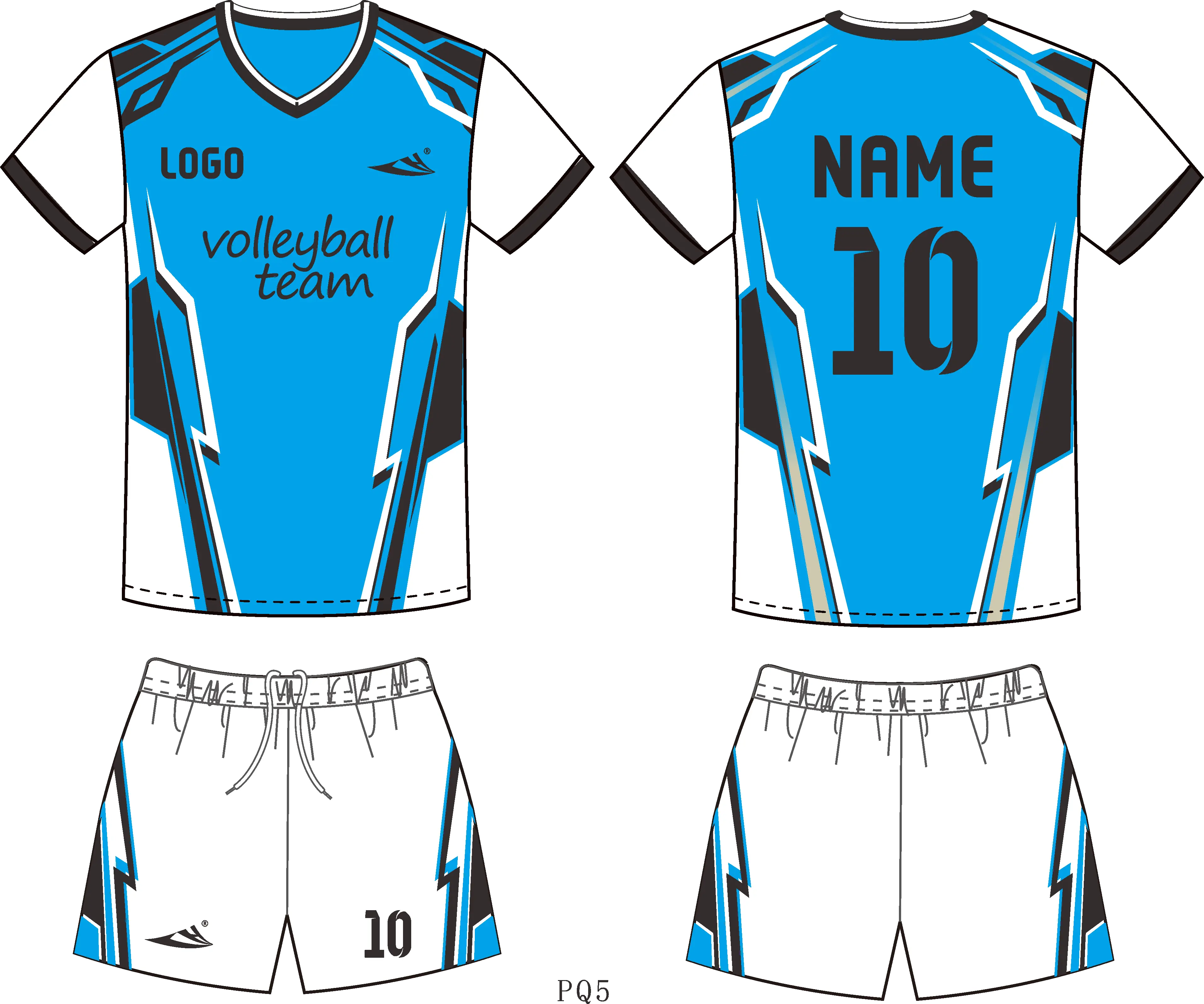 Custom Design Your Own Sleeveless Sublimation Volleyball Uniform