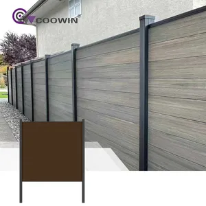 70x70mm Aluminum Post Capped Privacy Fence 1.8x1.8m