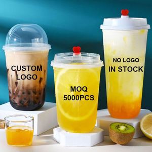 Vaso Desechable de PP en Forma de U de Pared Simple, 90 mm de Diámetro, Alta Permeabilidad, para Bebidas Frías y Calientes, Café, Limón, con Logotipo Personalizable - Product Image 4