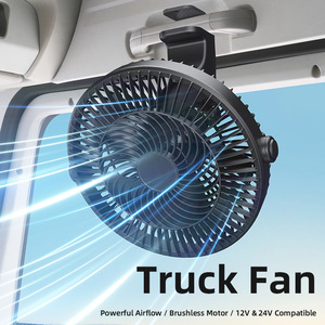 Truck <b>Car</b> Fan Large Fan for Suv Adjustable Stepless Wind Speed Ceiling Fan Suction Cup Base with <b>Clamp</b> Fan <b>Car</b> Accessories - Product Image 5