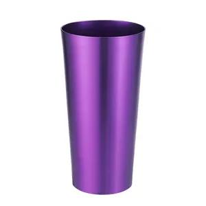 Propia marca antideslizante resistente fiesta reutilizable aluminio bebida fría Chill Cup