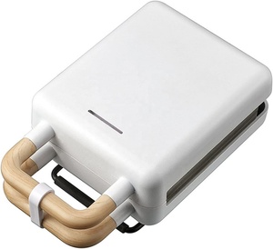 Machine à gaufres et grill portable 3-<span class=keywords><strong>en</strong></span>-<span class=keywords><strong>1</strong></span> détachable, style nordique rétro, certifiée CE GS RoHS LFGB ETL, pour <span class=keywords><strong>2</strong></span> tranches individuelles - Product Image 2
