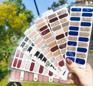 Nail Sticker14 Flash Laser Gradient Sequin Disposable Nail Polish Film Ins Wind Waterproof Lasting Nail Sticker 