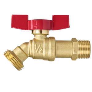 TMOK NPT резьбовой 1/2 "MIP 3/4 MHT садовый водяной шланг для выхода латунный шаровой кран - Product Image 1