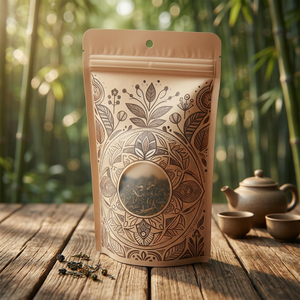 Custom Printed Logo Recyclable Ziplock Packaging Stand-up <b>Pouch</b> Coffee Bean Candy Flower Tea Packaging Mylar Doypack Bag OEM ODM - Product Image 3