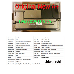 Pantalla LCD Original Nueva A+ de <span class=keywords><strong>27</strong></span> Pulgadas LM270WQ1 SDA1 SDA2 SDB1 SDB3 SDC2 SDF1 SDF2 SDG1 SLB1 SLB2 de Repuesto para Monitor <span class=keywords><strong>iMac</strong></span> - Product Image 3