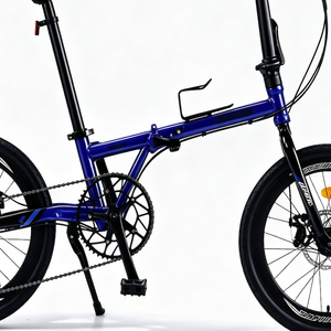 Fabricant direct Sanhema, vélo pliable de 16 pouces, cadre en acier au carbone, freins à disque doubles, vélo léger et portable - Product Image 5