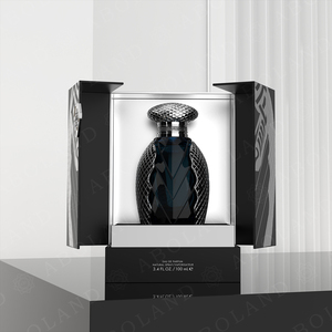 ขวดน้ำหอมดีไซน์พิเศษหรูหราขนาด 100 มล. ขวดแก้วเปล่าแบบเติมได้สำหรับบรรจุน้ำมันหอมระเหยและน้ำหอม - Product Image 2