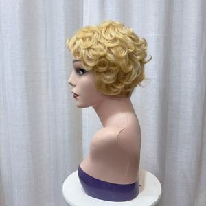 Parrucche Corte <span class=keywords><strong>Ricci</strong></span> con Frangia in <span class=keywords><strong>Capelli</strong></span> Umani Indiani Grezzi Non Lavorati con Cuticole Allineate, Prezzo all'Ingrosso Ruyi, per Donne - Product Image 3