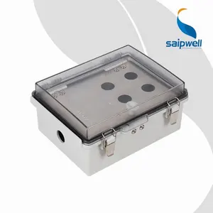 SAIP fabricante de cajas de plástico Abs caja de empalme de cable de plástico electrónico caja personalizada para caja combinadora panel solar montaje en pared