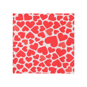 Red Heart Printed Paper Napkins 330mm Disposable Valentine'S Day Party Napkins 20 Sheets Per Pack - Product Image 5