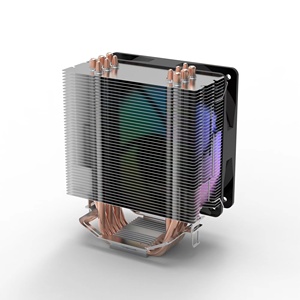 Ventilador RGB PWM de 120 mm, Enfriador de Aire para <span class=keywords><strong>CPU</strong></span>, 6 Tubos de Calor, 200 W TDP, LGA 1700 AM4, ODM/OEM - Product Image 3