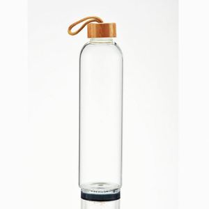 Custom Logo 500Ml High Borosilicate <b>Glass</b> <b>Water</b> <b>Bottle</b> With Bamboo Lid Quality Drinkware for Your Daily Needs - Product Image 5