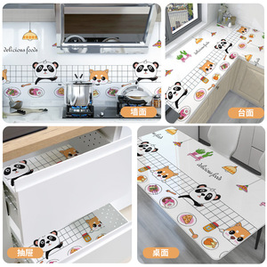 Creation Of Time And Space Kitchen <b>Wall</b> Stickers Cartoon Oil Proof Waterproof Self Adhesive For <b>Wall</b> Cabinet Stove - Product Image 1