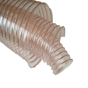 Manguera de Vacío de Poliuretano (PU) con Alambre de Acero Revestido de Cobre, <span class=keywords><strong>Ducto</strong></span> de Ventilación y Extracción Transparente para la Industria de la Madera - Product Image 6