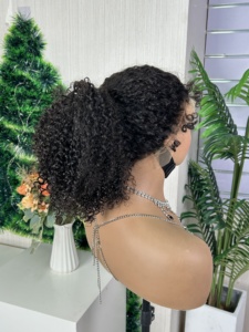 SDD 360 for for Curl <b>Wig</b> Super Double Drawn Remy Hair 100% Virgin Peruvian Human Pissy Curly Glueless Full Density - Product Image 3