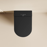 WC intelligent mural allongé noir de luxe S030 avec chauffage du siège et télécommande pour l'Europe