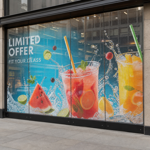 Transparent LED Film Screen for Retail Store Glass Window Advertising Display
